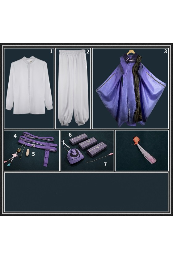 2XXT Cosplay Arknights Suzuran's Father Kimono Cosplay Costume